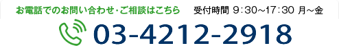 電話番号：03-4212-2918